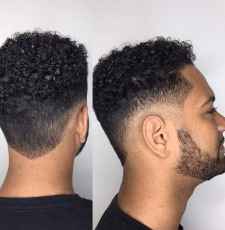 mens barbershop haircut fade