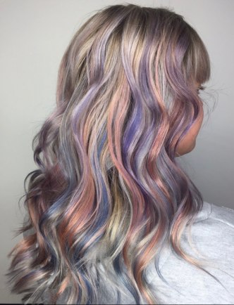 unicorn mermaid hair dye job